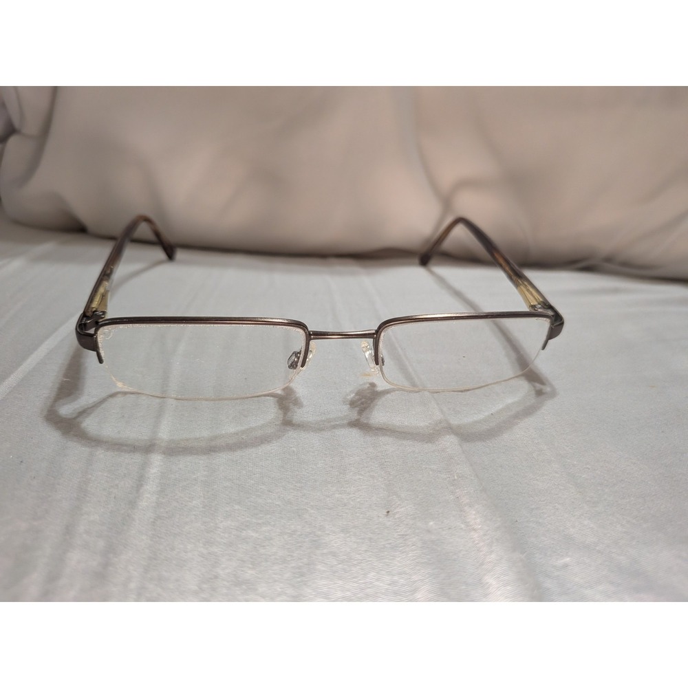 Burberry Eyeglasses Bronze Half Rim Frame B1012 1012 50-19-135